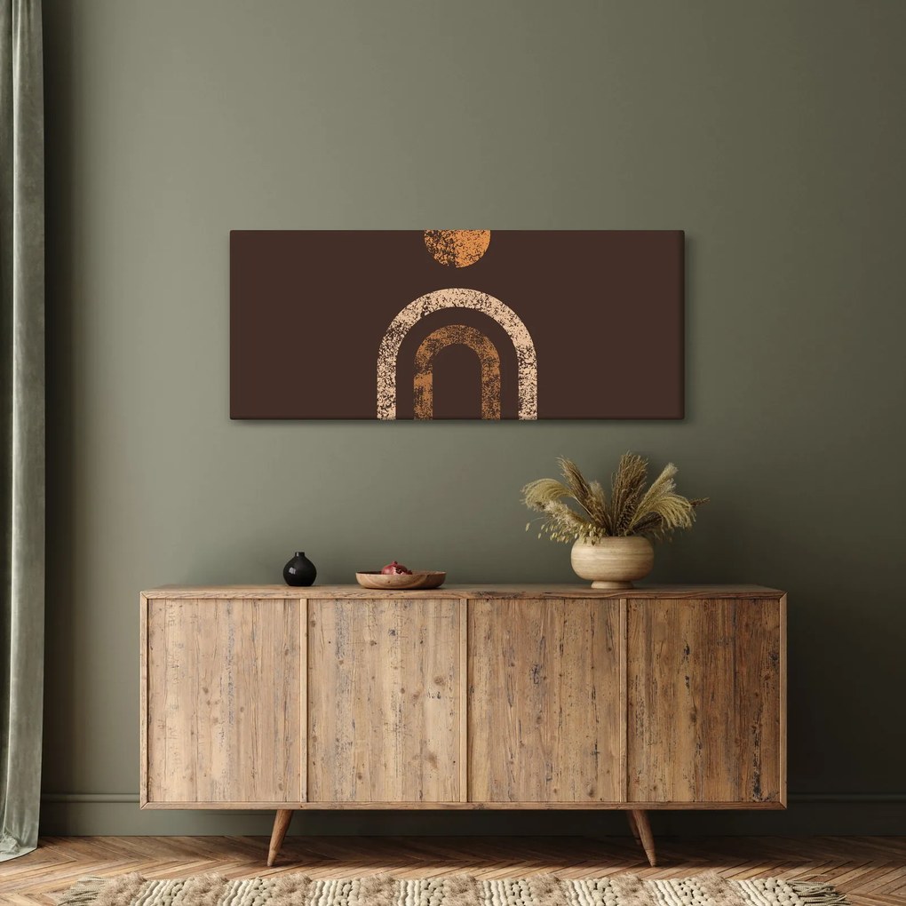 Obraz - Oranžové oblúky N⁰1 (120x50 cm)