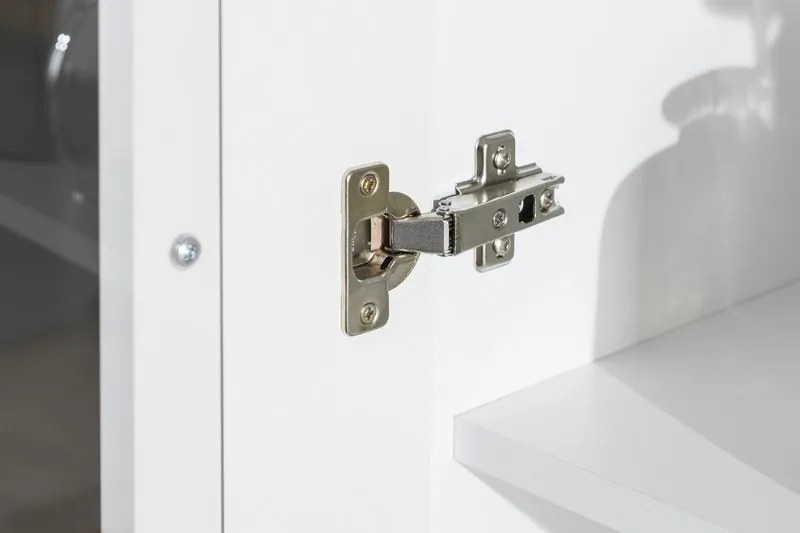 Obývacia stena Caracas kombi 333, dub / biely lesk, s osvetlením