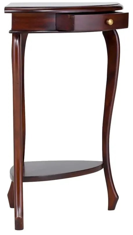 furniture-nabytek.cz - Masívny rohový toaletný stolík Cambridge z mahagónu, lakovaný, hnedý