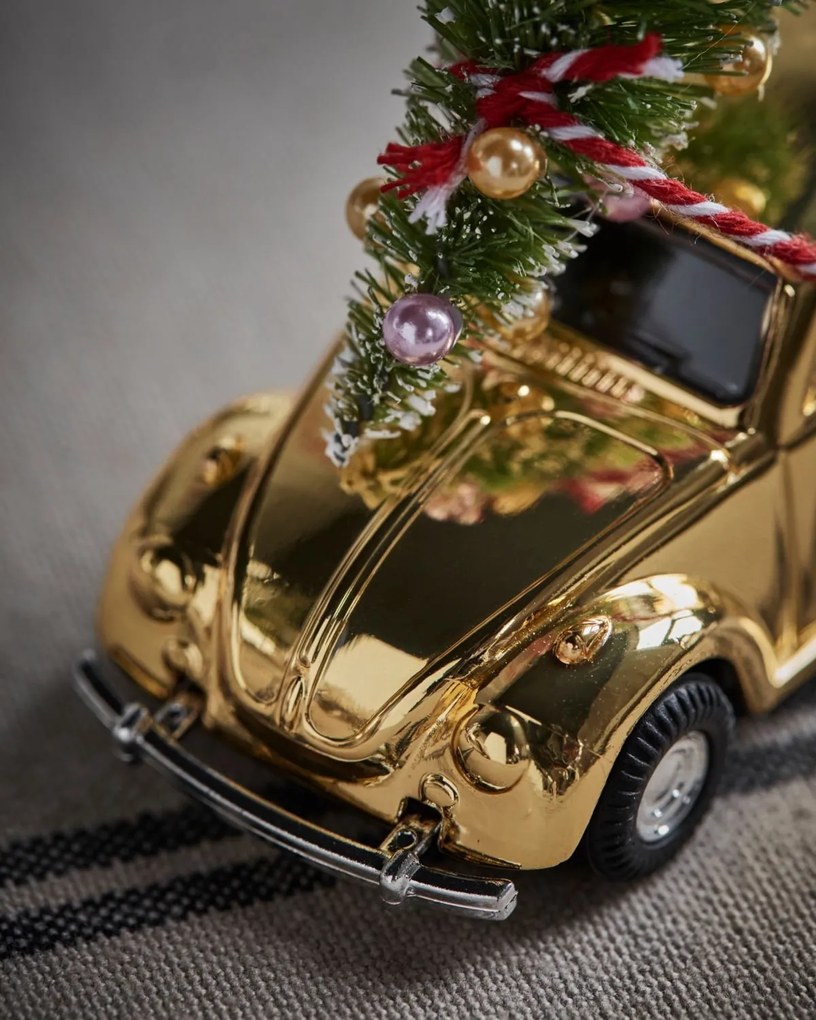 House Doctor Vianočné autíčko Mini Xmas Car Golden