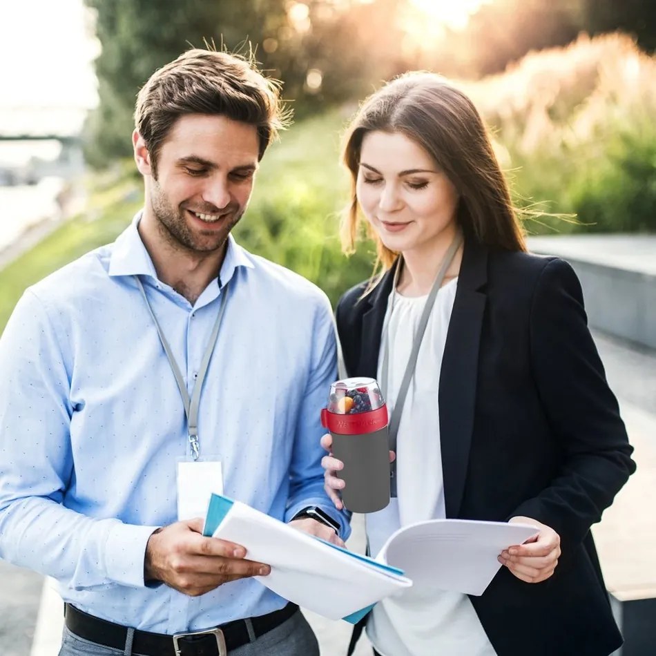 Westmark Dvojdielna dóza na desiatu, 700 ml, antracit, S