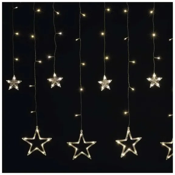 LED Vianočný záves 115xLED/1,35W 6,85x1,05 m teplá biela