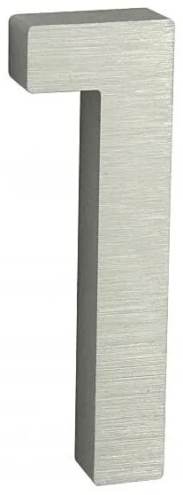 Domové čísla RICHTER 3D RN.100LV (HLINÍK), 1, richter stříbná