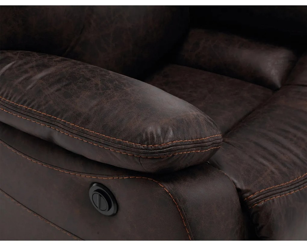 Relax kreslo MULLEN BROWN s elektrickým polohovaním