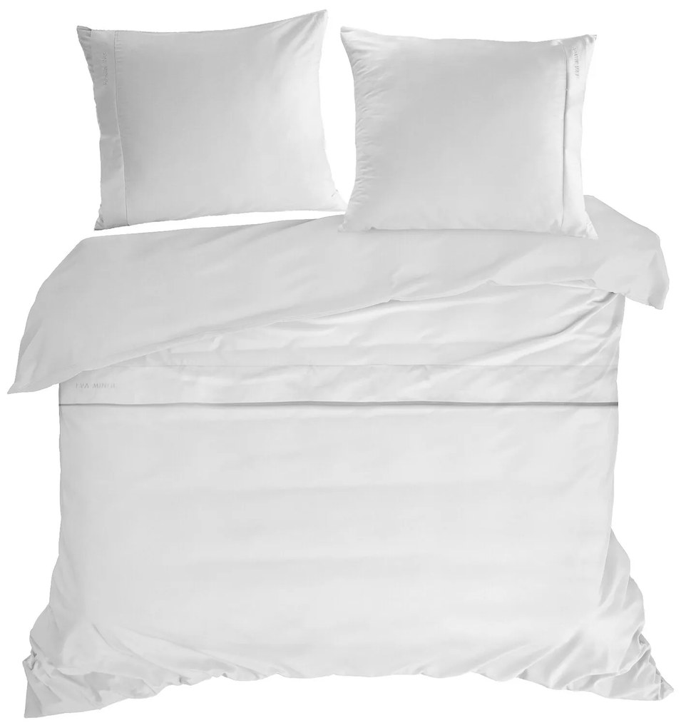 MAKOSATÉNOVÉ OBLIEČKY EVA MINGE ELEGANT1A 200X220 CM, 2 KS 70X80 CM BIELE