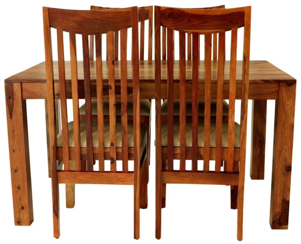 furniture-nabytek.cz - Jedálenský set pre 4 osoby Gani z indického masívu palisander
