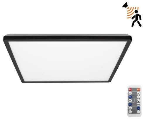 LED kúpeľňové svietidlo NIVERA LED/18W/230V IP54 30x30 cm čierne + DO