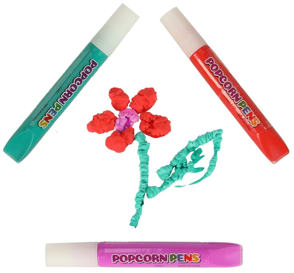 KIK Kouzelné fixy Magic Marker projekt 3D popcorn efekt