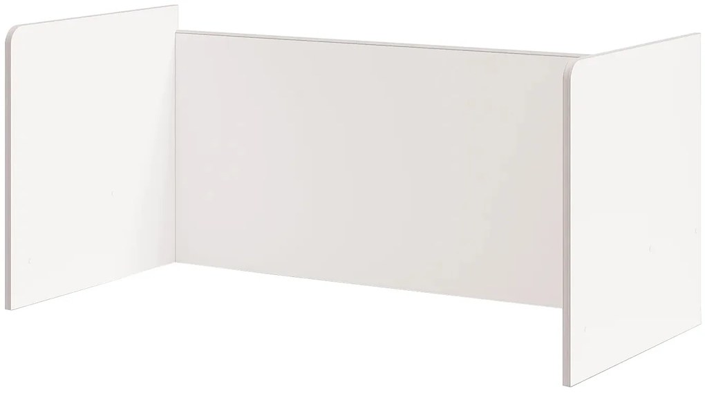 Multifunkčná vyvýšená posteľ Pure Modular - biela