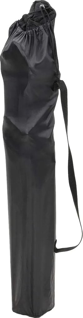 Skladacia kempingová stolička, 2-dielna súprava s držiakom na pohár, čierna