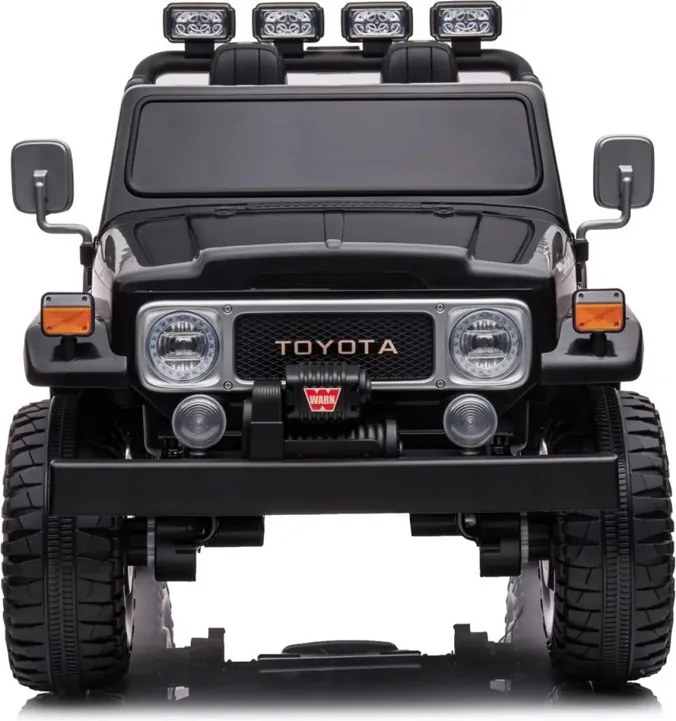 JOKOMISIADA Detské autíčko na batérie pre 2 osoby Toyota Land Cruiser PA0285 čierne