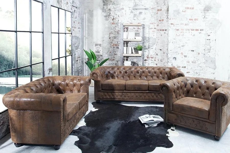 Luxusné kreslo Chesterfield
