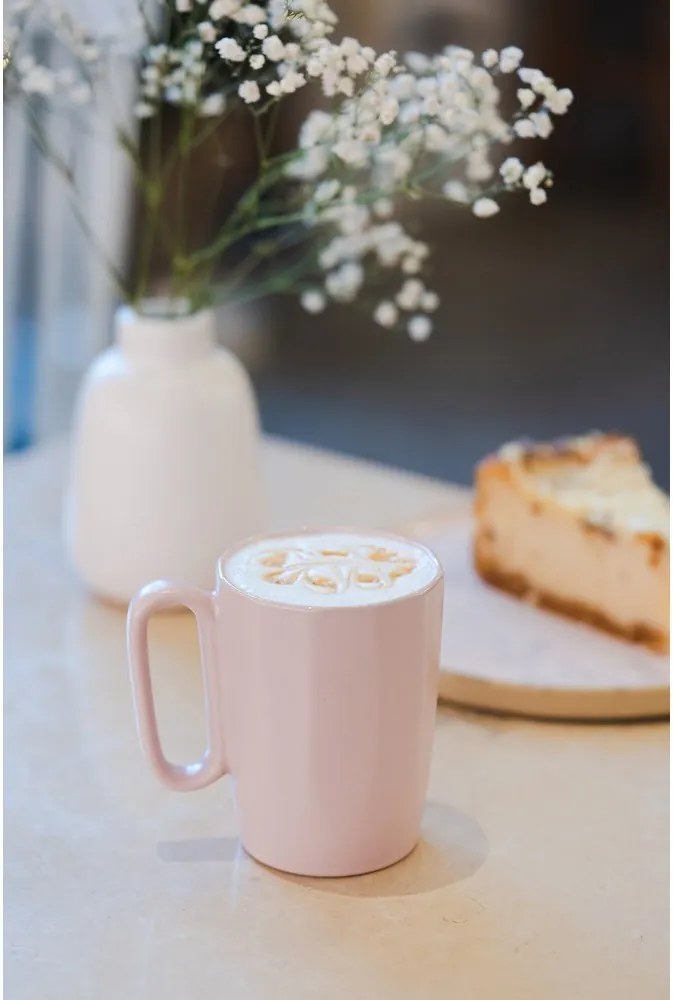 Ružové hrnčeky z kameniny v súprave 2 ks 250 ml Fuori – Vialli Design