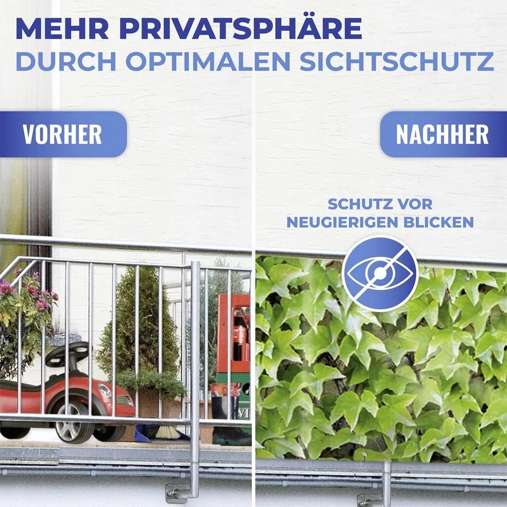 Zelená plastová balkónová zástena 500x85 cm Wilder Wein – Maximex