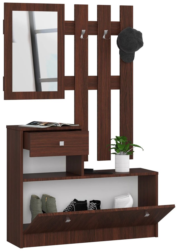 Predsieňová zostava Zariel (wenge). Akcia -22%. Vlastná spoľahlivá doprava až k Vám domov. 1068549