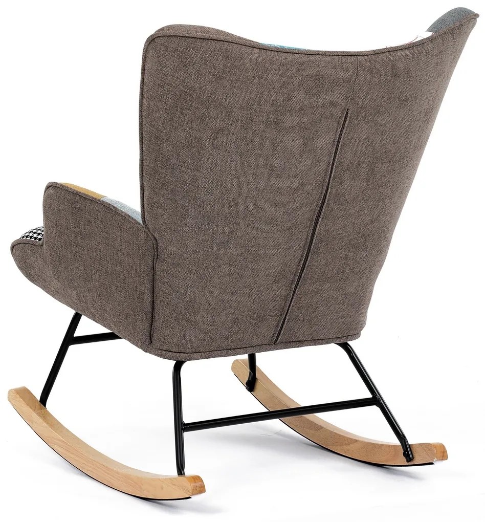 Hojdacie kreslo PW2, patchwork