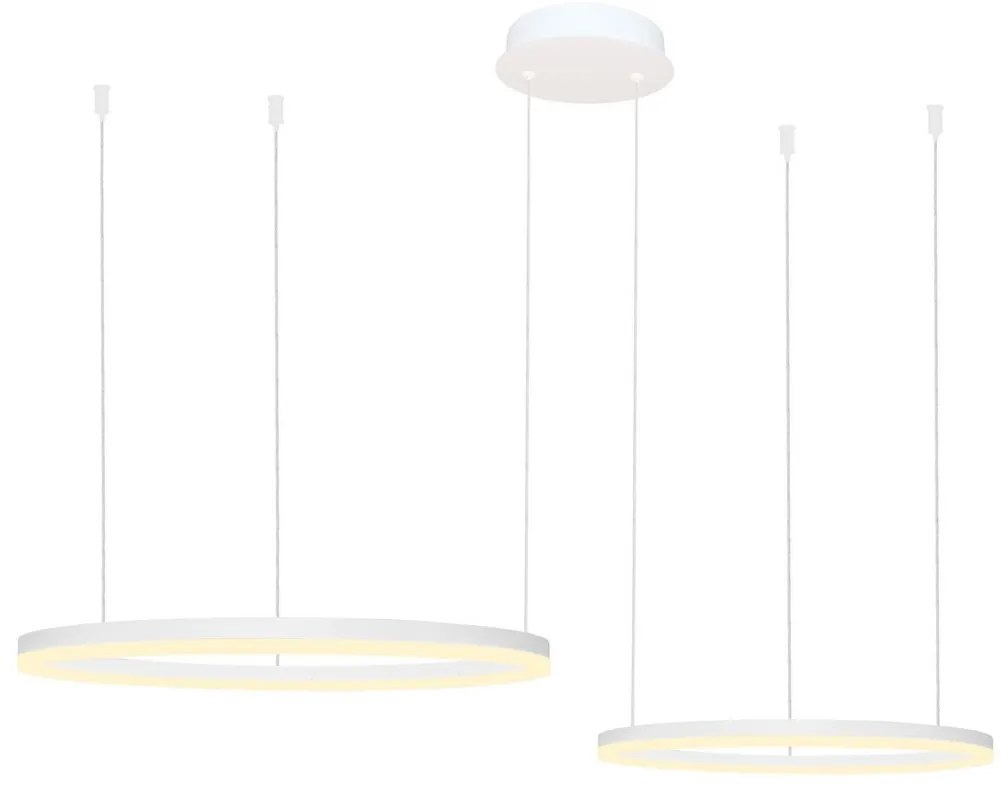 Azzardo AZ4977 - LED Stmievateľný luster na lanku HALO LED/90W/230V biela + DO