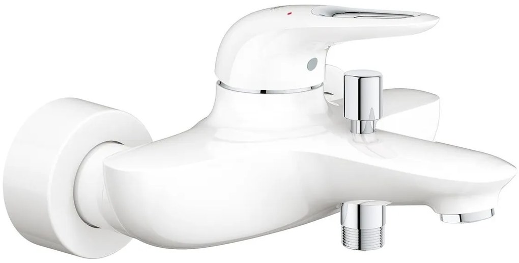 Vaňová batéria Grohe Eurostyle New s výpusťou Moon White/chróm 33591LS3