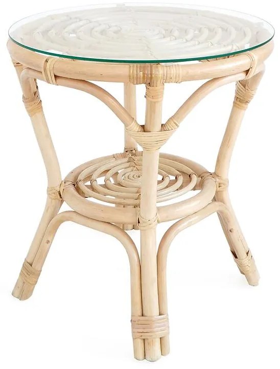 Stolík Quincy z prírodného ratanu