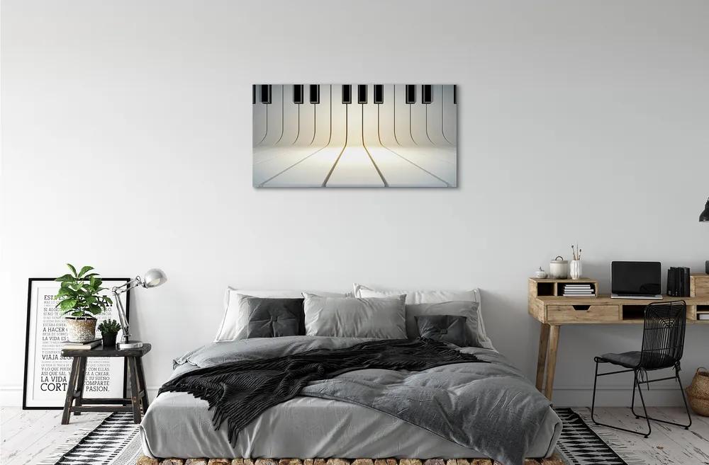 Obraz canvas klávesy klavíra 120x60 cm