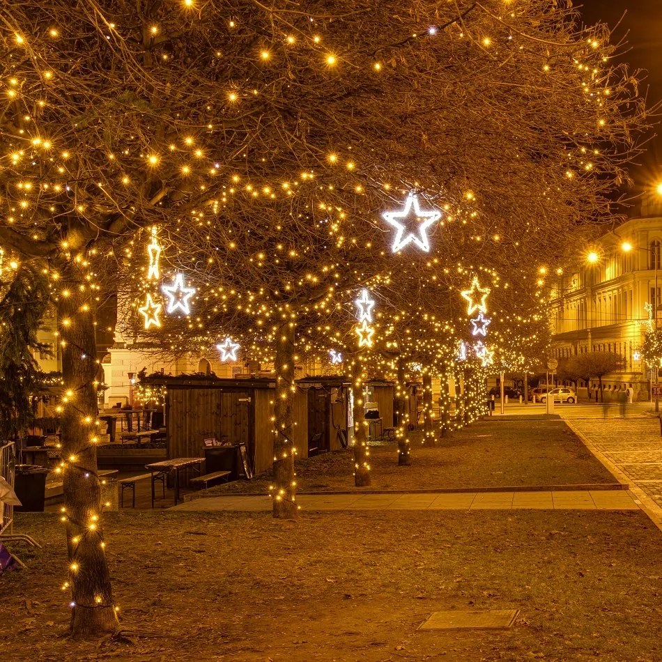 DECOLED LED světelný řetěz FLASH, 100 m, teple bílá, 1000 diod, IP67