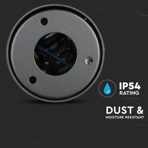 Vonkajšia lampa 1xGU10/35W/230V IP54 80 cm čierna