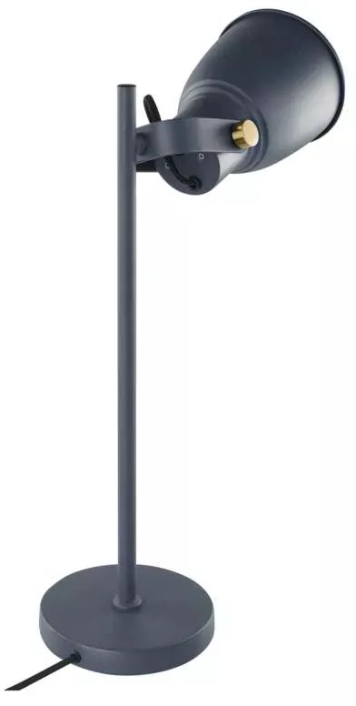 EMOS Modrá stolová lampa pre žiarovku E27 Z7621BL