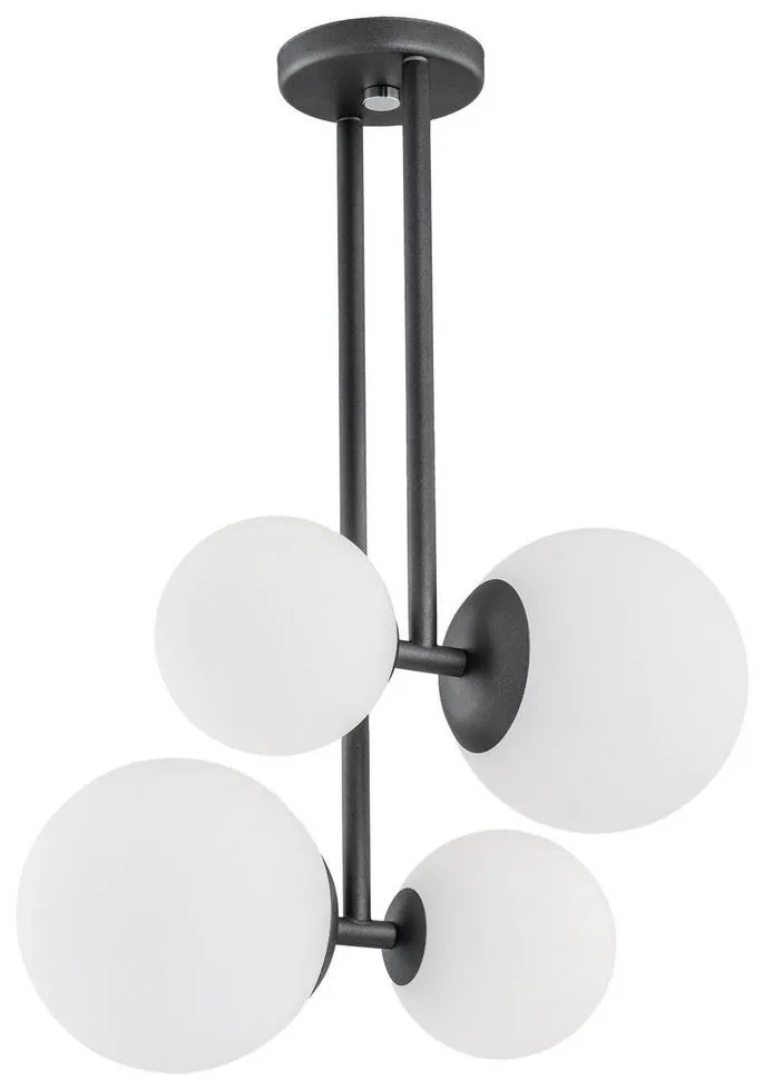 Argon 1645 - Luster na tyči ASPEN 4xE27/15W/230V antracit