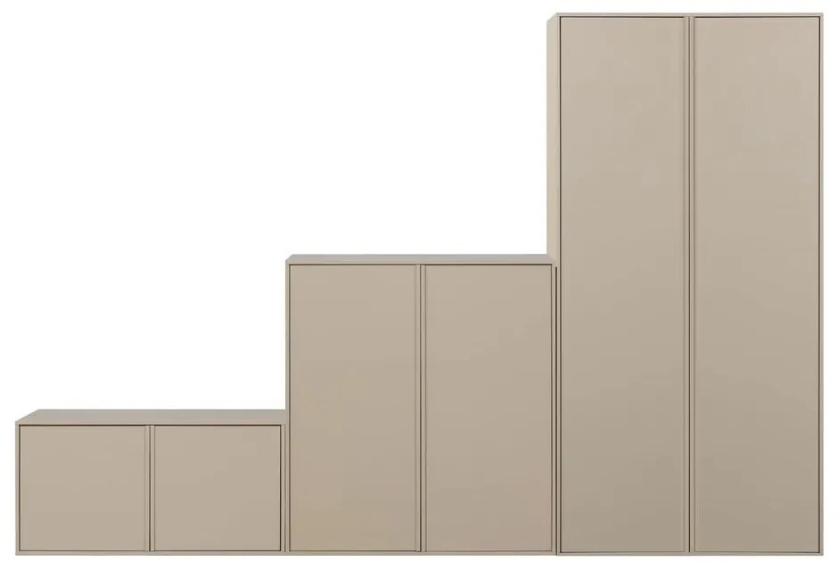 Krémová modulárna skriňa z borovicového dreva 300x200 cm Daily – vtwonen