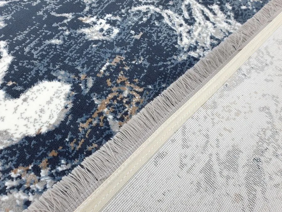 DC Koberec Exclusive 101 sivá námornícka modrá Rozmer: 180×260 cm