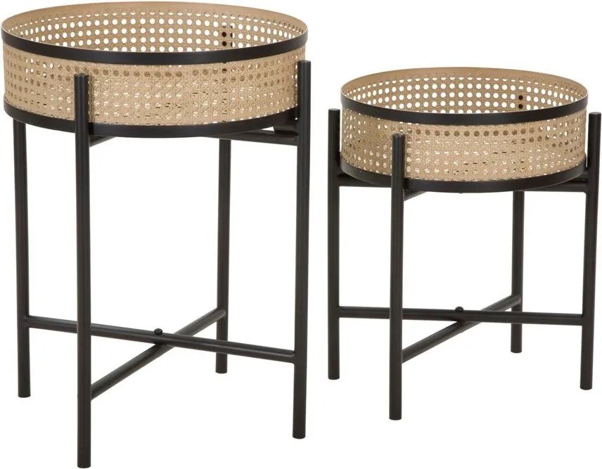 Okrúhle odkladacie stolíky v súprave 2 ks ø 40 cm Fuji – Mauro Ferretti