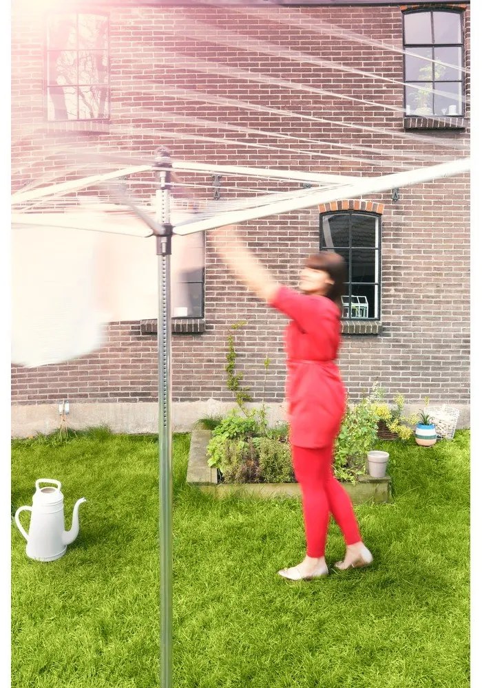 Vonkajší sušiak na bielizeň v striebornej farbe 40 m Topspinner – Brabantia