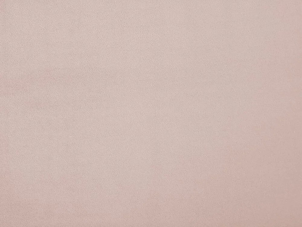 Zamatová posteľ 160 x 200 cm ružová MELLE Beliani