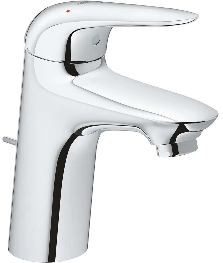 GROHE Eurostyle páková umývadlová batéria ES s odtokovou súpravou s tiahlom, výška výtoku 82 mm, chróm, 23709003