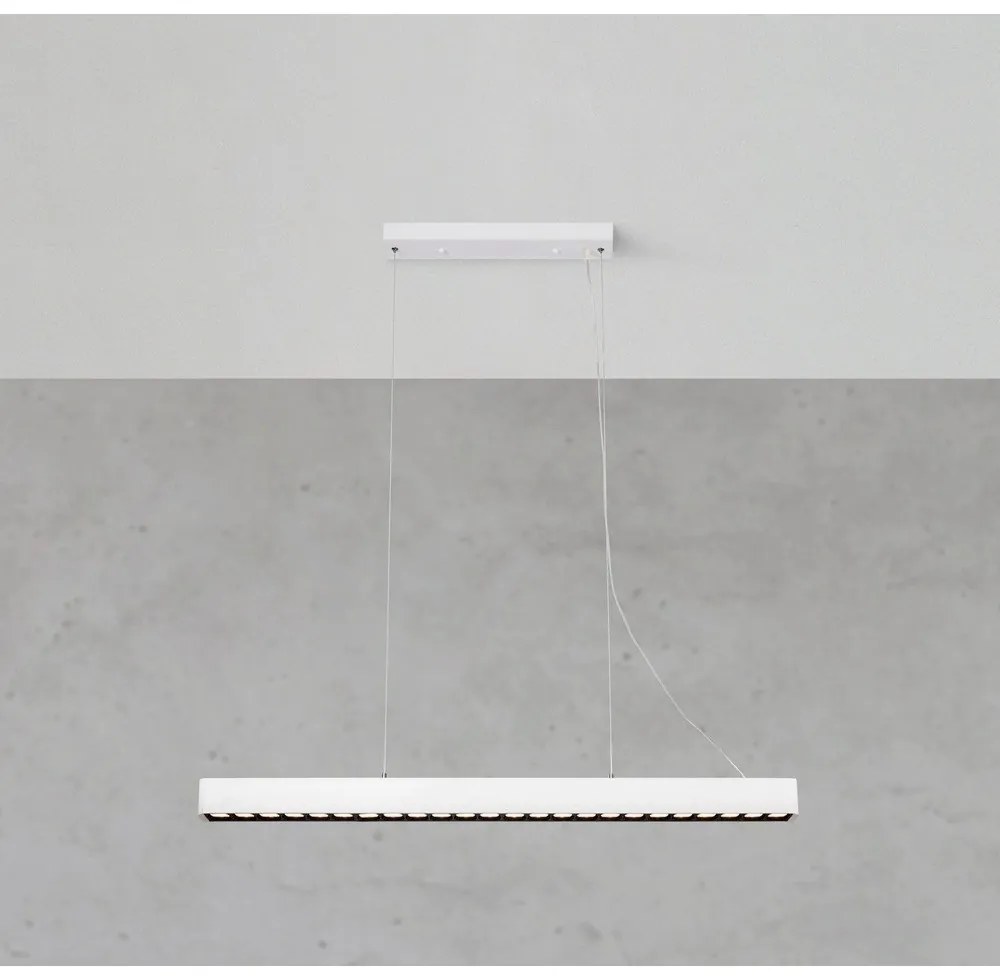 Biele LED závesné svietidlo s kovovým tienidlom Plano – Markslöjd