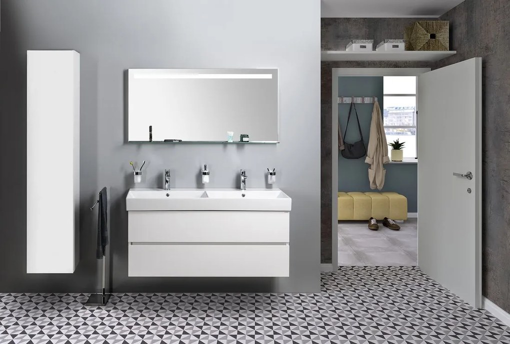 Sapho Sapho, ESPACE skrinka 35x172x32cm, 2x dvierka, ľavá/pravá, verde strip, ESC230-4444S