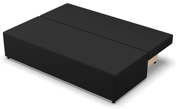 Dvojmiestna pohovka FERMO Lux rozkladacia, čierna