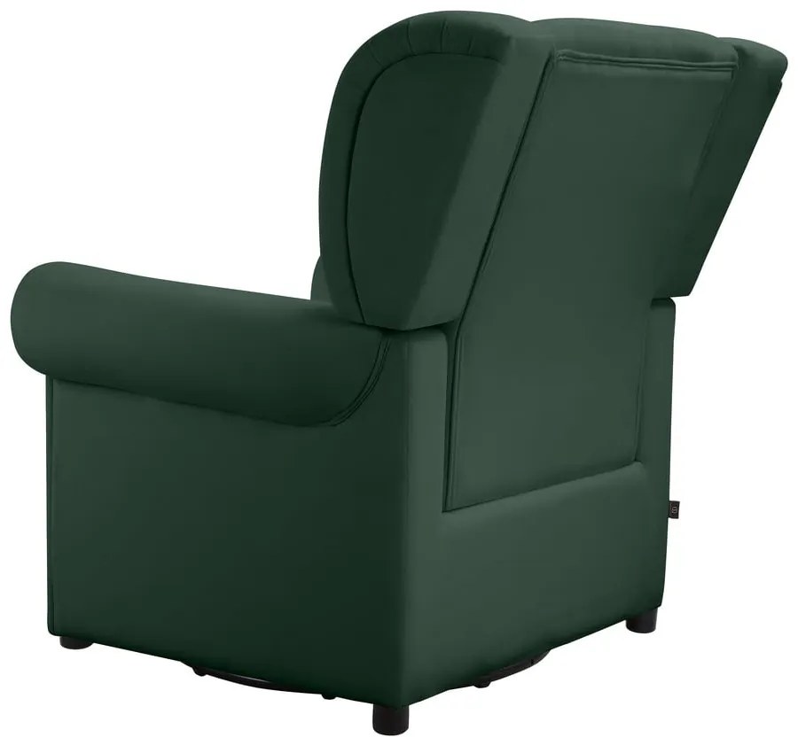 Zelené zamatové hojdacie chesterfield kreslo Lillyse – Støraa