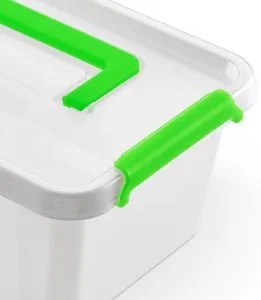 Lekárnička, úložný box na lieky s vnoreným organizérom, 2v1, s rúčkou, antibakteriálna, 6,5 l