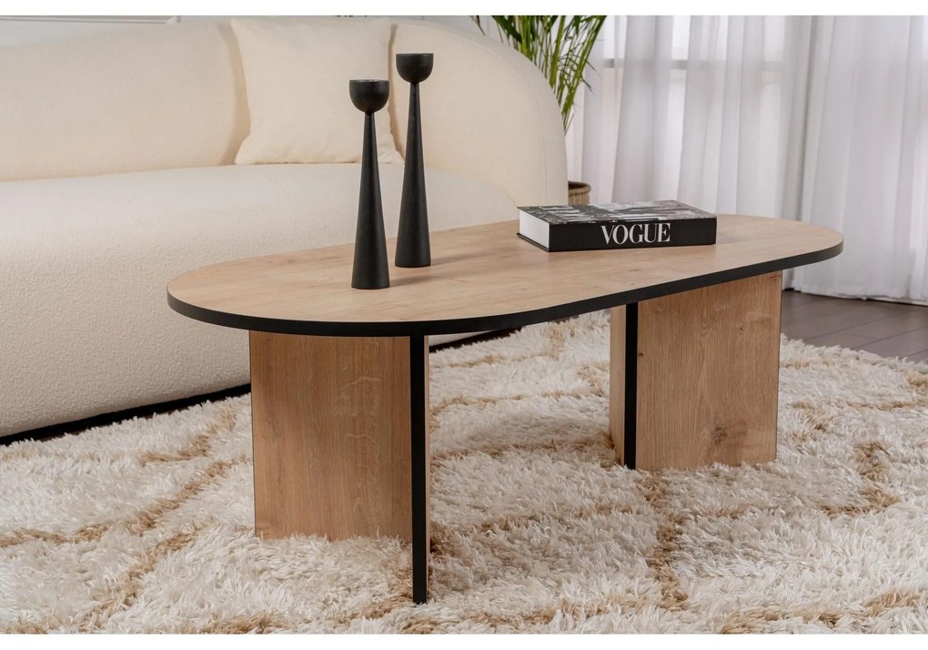 Konferenčný stôl Sable - Sapphire Oak, Black