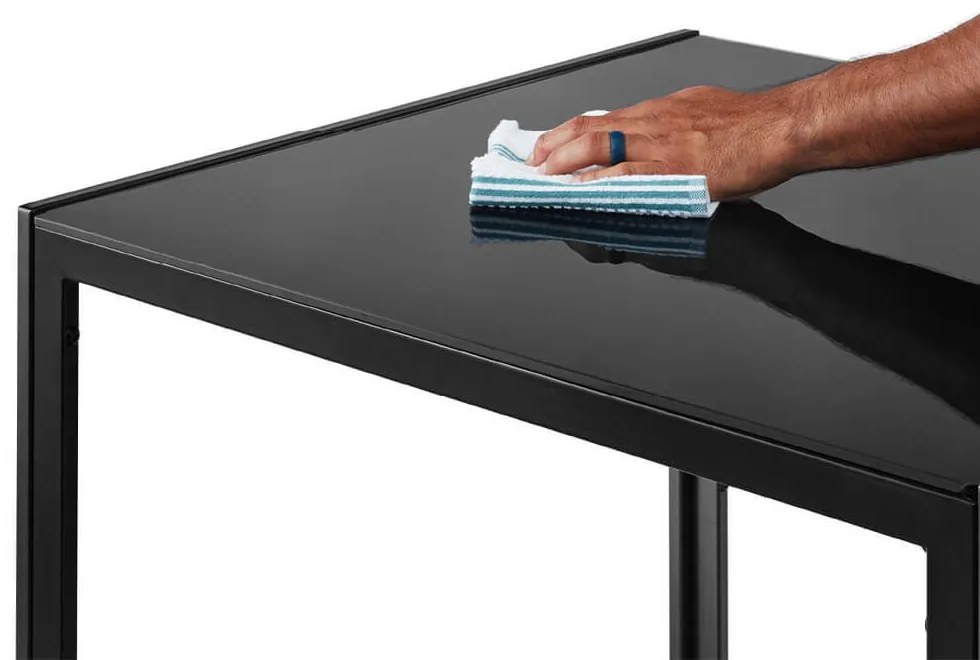 Jedálenská súprava pre 2 osoby so skleneným stolom