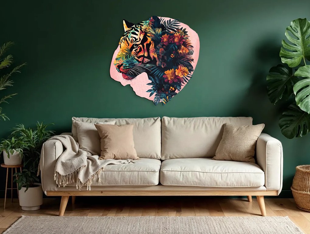 drevko | Dekorácia Nežný tiger 45 x 45 cm