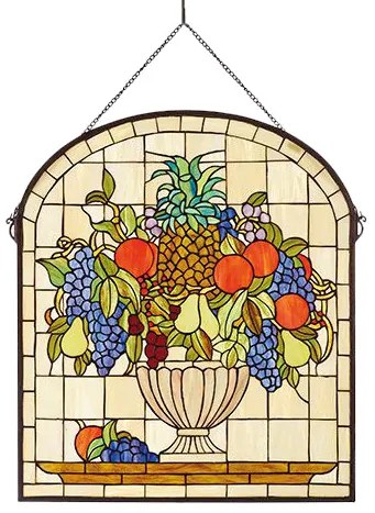 Vitráž závesná dekorácia lapač slnka FRUITS 62*72