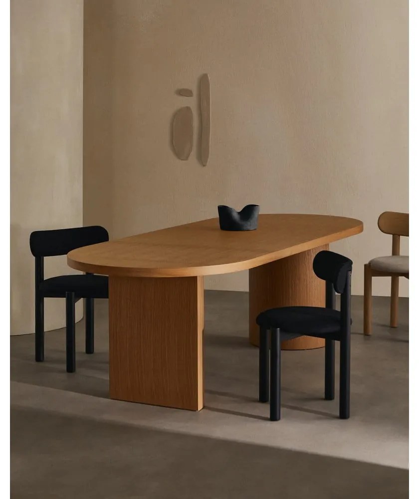 Jedálenský stôl v dekore duba 100x240 cm Nealy – Kave Home