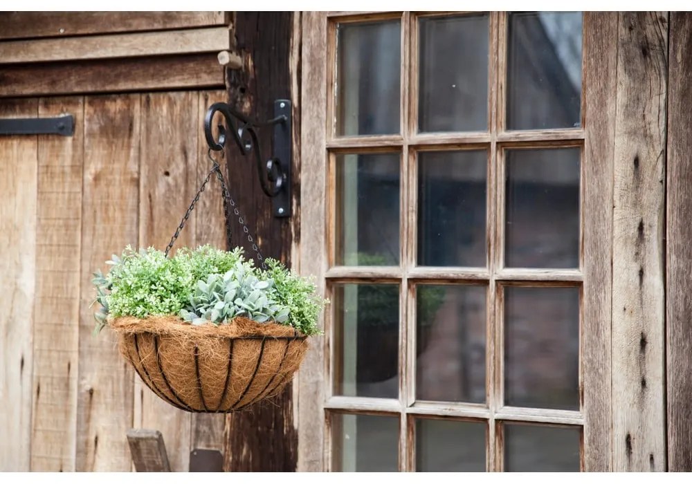 Kovový závesný a nástenný kvetináč ø 36 cm – Esschert Design