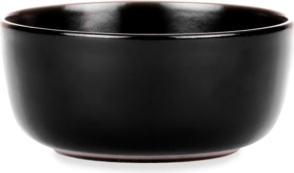 Jedálenská sada tanierov pre 6 osôb VICTO 24 ks čierna