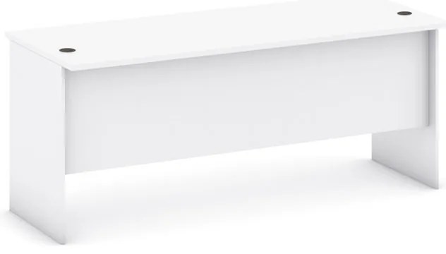 Kancelársky písací stôl MIRELLI, 180x80 cm, biela