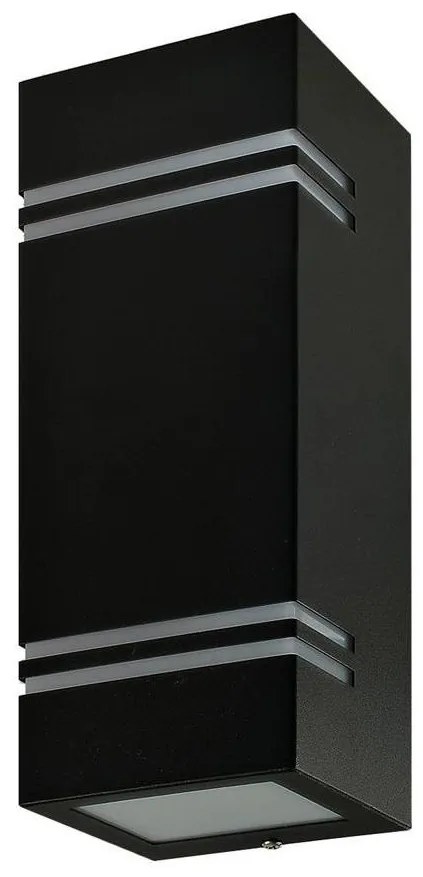 Vonkajšie nástenné svietidlo QUAZAR7 2xGU10/11W/230V IP44 čierna