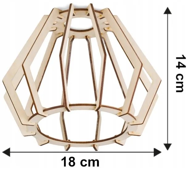 BERGE LED závesné stropné svietidlo, drevený trám, 2xE27, brilantný drevený luster