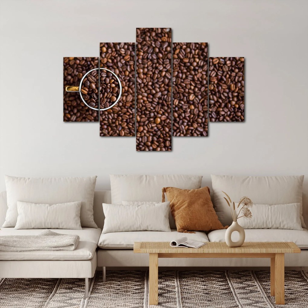 Obraz - kávové zrná (150x105 cm)